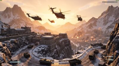 Mountain Fortress Assault Wallpaper